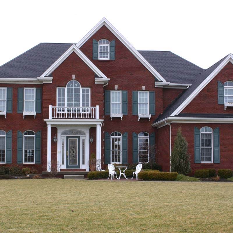 Home Realty Estate Home Yard House Red